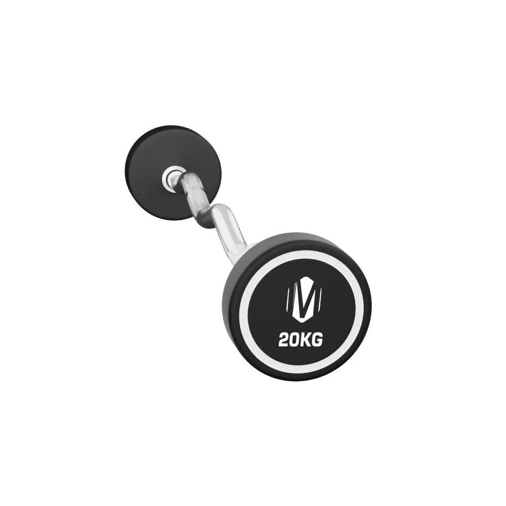 PU Fixed EZ Barbells Set