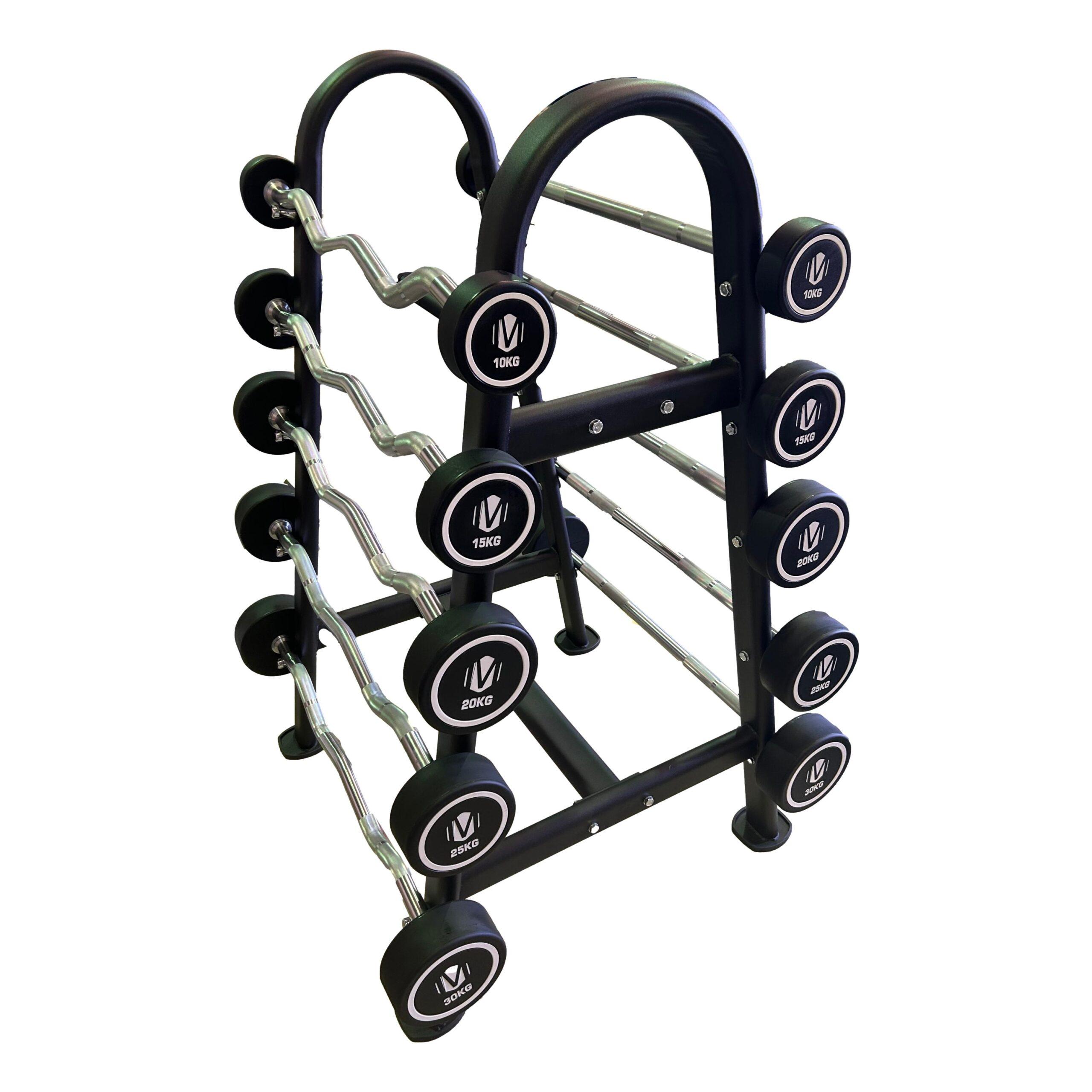 PU Barbell Set and Barbell Rack