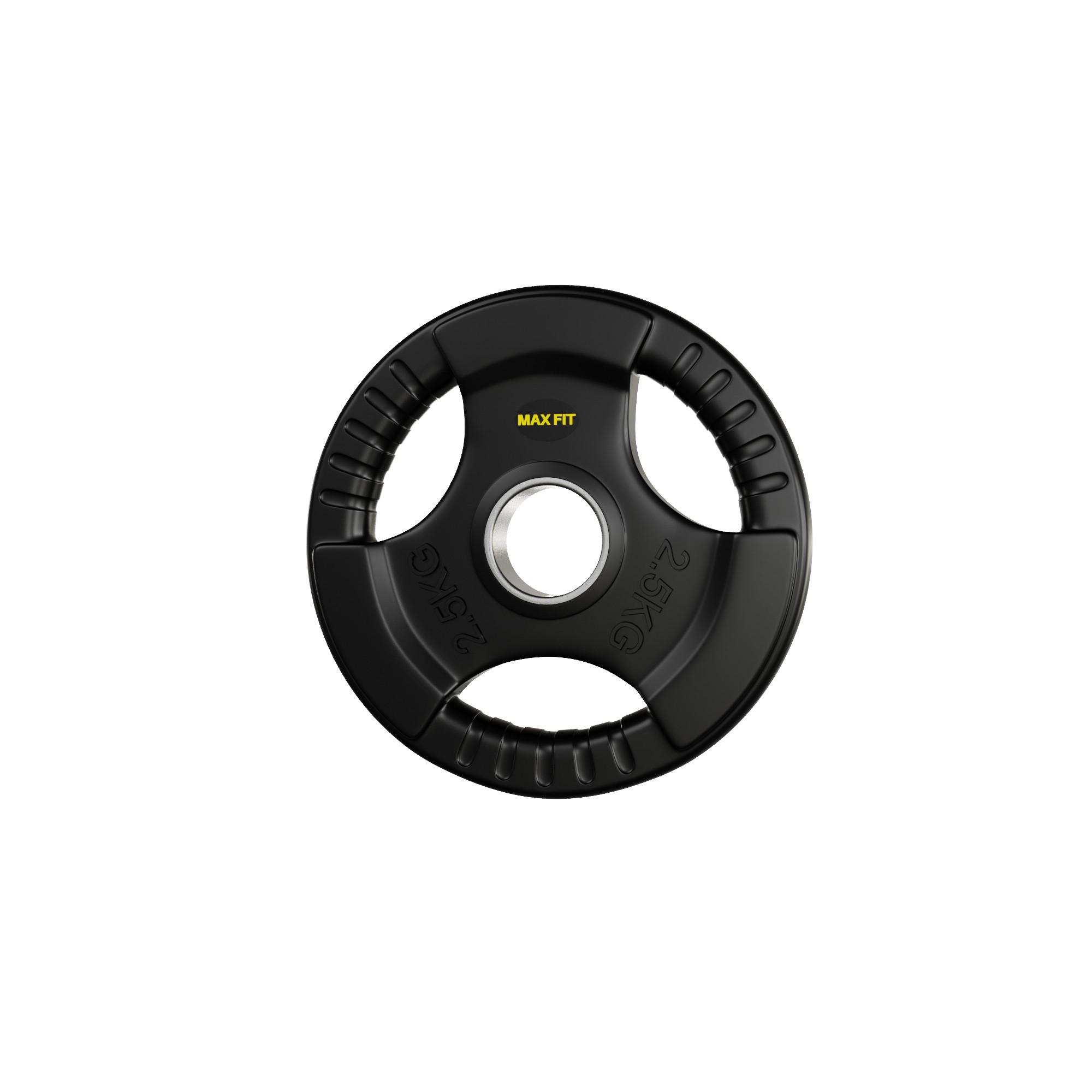 MaxFit Olympic Tri Grip Rubber Weight Plates - Image 7