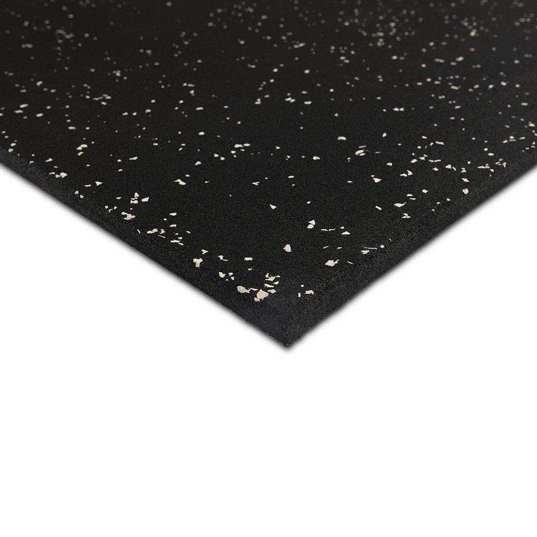 Rubber Gym Flooring White Speckles
